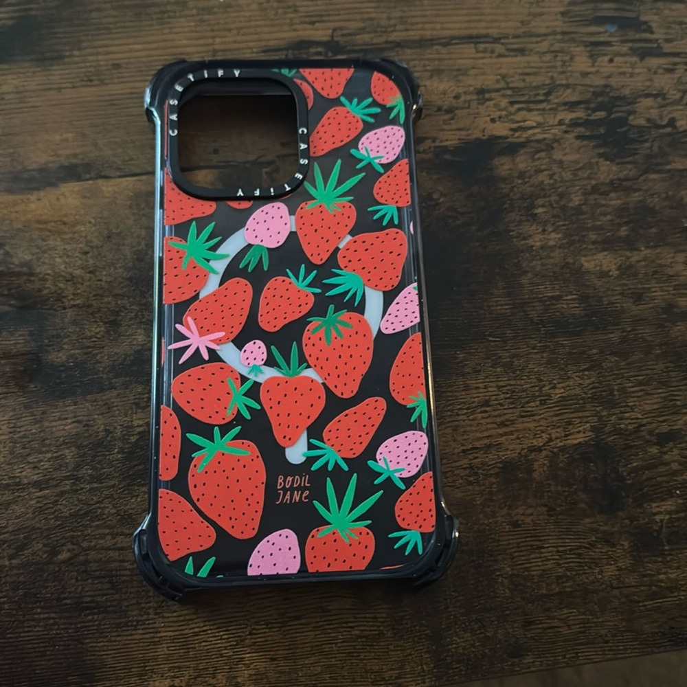 Strawberry Phone Case - Red and Pink Casetify Iphone 15 Pro Max